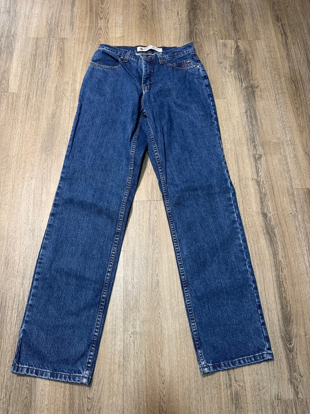 Harley Davidson Women's Dark Blue Denim Straight Leg Jeans